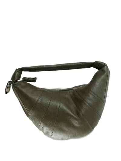 Lemaire Fortune Croissant Shoulder Bag In Black
