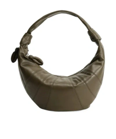 Lemaire Fortune Croissant Shoulder Bag In Brown
