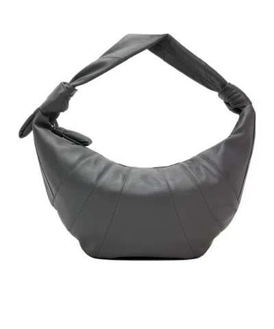 Lemaire Fortune Croissant Shoulder Bag In Gray