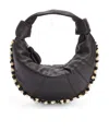 Lemaire Brown Beaded Mini Fortune Croissant Bag In Brown