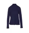 Lemaire Crewneck Foulard Top Bow In Blue