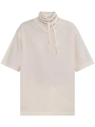 Lemaire Foulard T Shirt Clothing In Beige
