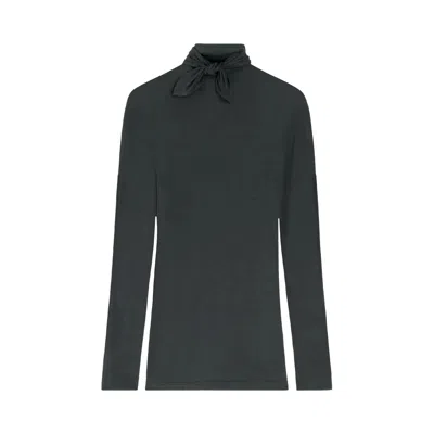 Pre-owned Lemaire Foulard Top With Patchs 'coal' | Black | Women's Size S