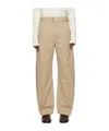 Lemaire Taupe Twisted Belted Jeans In Brown