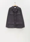 Lemaire Long-sleeved Casual Jacket In Gray