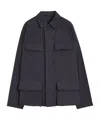 Lemaire Long-sleeved Casual Jacket In Gray