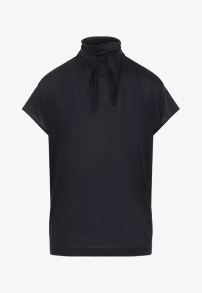 Lemaire Fulard High-neck Top In Black