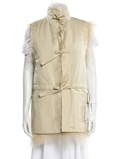 Pre-owned Lemaire Fur Jacket W/ Tags In Neutral