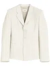 Lemaire Gabardine-weave Single-breasted Blazer In White