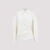 Lemaire Gather Detailed Buttoned Shirt In White