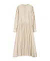 Lemaire Gathered Buttoned Maxi Dress In White