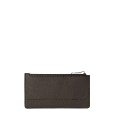 Lemaire Gear Card And Coin Holder In Bubble Lambskin In Pepe