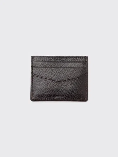 Lemaire Gear Card Holder In Espresso