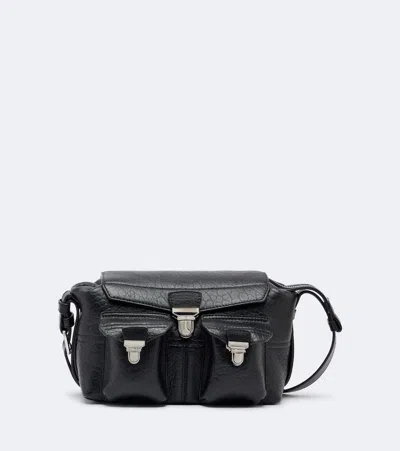 Lemaire Schultertasche Gear Aus Leder In Schwarz