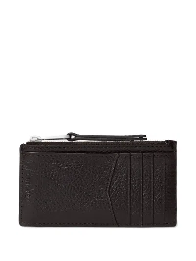Lemaire Gear Zip Cardholder Coin Purse In Brown
