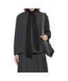 Lemaire Georgette Crepe Blouse In Black