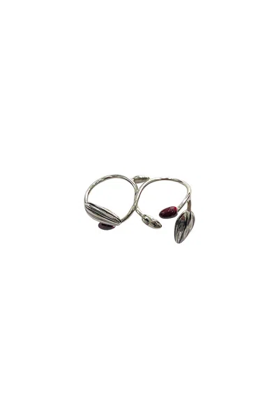 Lemaire Girasol Double Ring Accessories In Grey