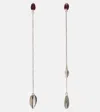 Lemaire Girasol Drop Earrings In Silver