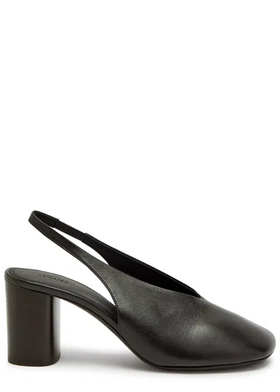 Lemaire Glove 80 Leather Slingback Pumps In Black