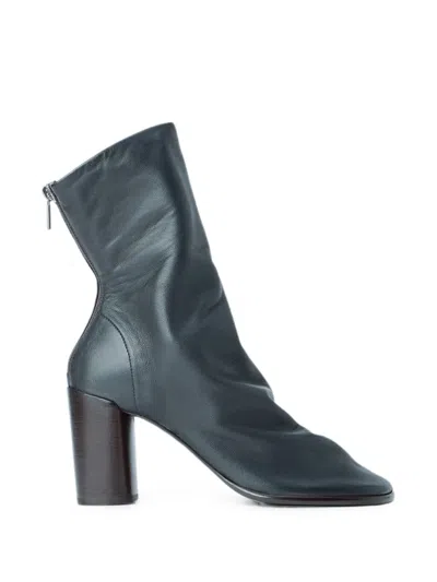 Lemaire Glove Ankle Boots With 80mm Heel In Leather In Multi
