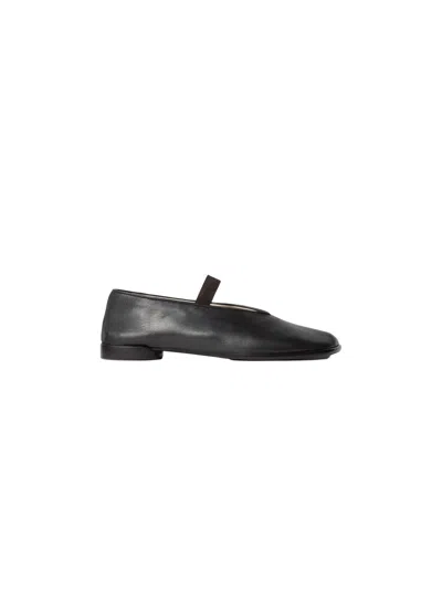 Lemaire Glove Nappa Leather Ballet Flats In Black