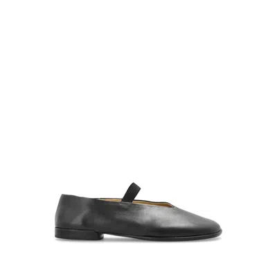 Lemaire Glove Nappa Leather Ballet Flats In Black