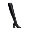Lemaire Black Glove 80 Tall Boots In Black