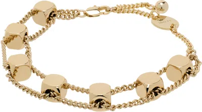 Lemaire Gold Abacus Bracelet In Metallic