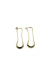 Lemaire Gold Short Drop Earrings In Gold
