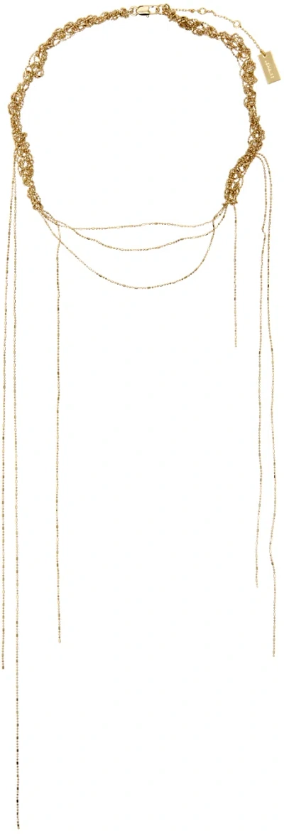 Lemaire Gold Tangle Necklace In Ye545 Gold