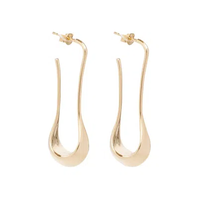 Lemaire Golden Short Drop Earrings In Not Applicable