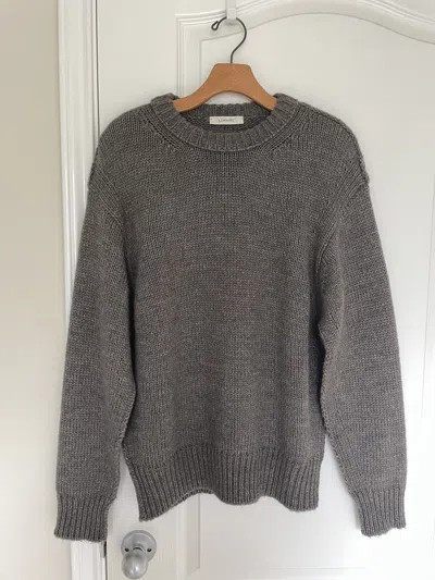 Pre-owned Lemaire Grail  Italian Grey Boxy Sweater In Multi