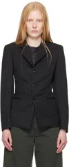Lemaire Gray Compact Cotton Twill Overcoat