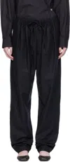 Lemaire Drawstring Parachute Pants In Black