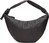 Lemaire Womens Dark Chocolate Mini Fortune Croissant Leather Shoulder Bag In Brown