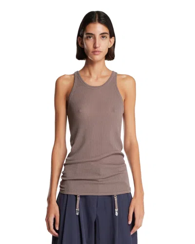 Lemaire Gray Garter Top In Brown