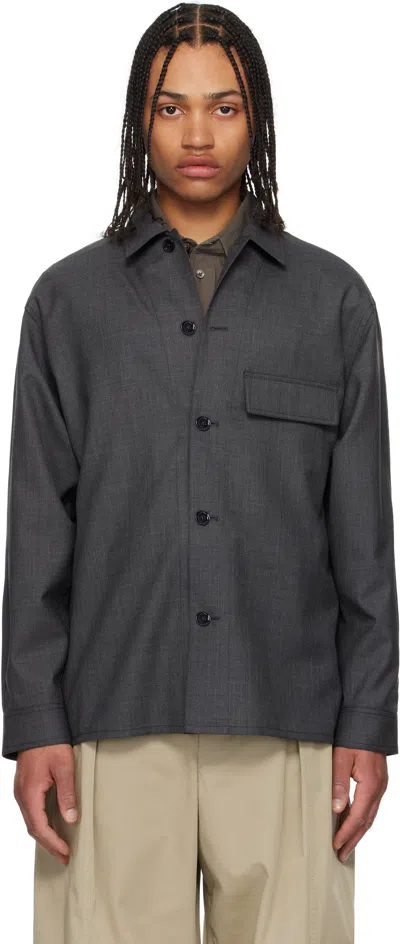 Lemaire Tailored Shirt In Gray