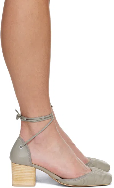 LEMAIRE GRAY MICRO BALLERINA 55 HEELS