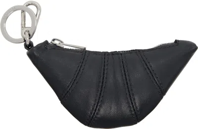 Lemaire Gray Mini Croissant Keychain In Black