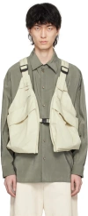 Lemaire Multipocket Vest In Bk908 Light Overcast