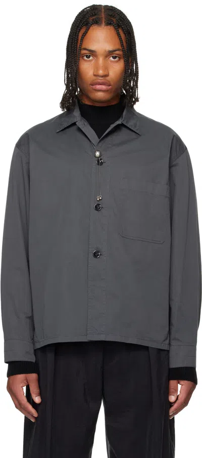LEMAIRE GRAY PYJAMA SHIRT