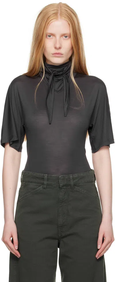 Lemaire Gray Short Sleeve Foulard T-shirt