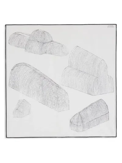 Lemaire Green Houses Bandana In White