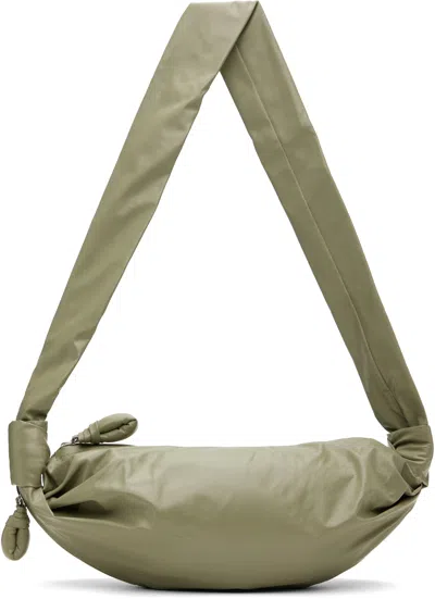 Lemaire Green Small Soft Croissant Bag In Gr609 Sage
