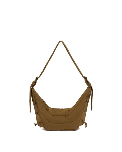 Lemaire Green Small Soft Game Bag In Brown