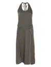 Lemaire Halter Neck Midi Apron Dress With Open Back