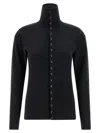 Lemaire Grey Buttoned Fitted Cardigan In Gray