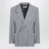 Lemaire Women's Grey Mã©lange Double-breasted Jacket