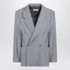 Lemaire Women's Grey Mã©lange Double-breasted Jacket