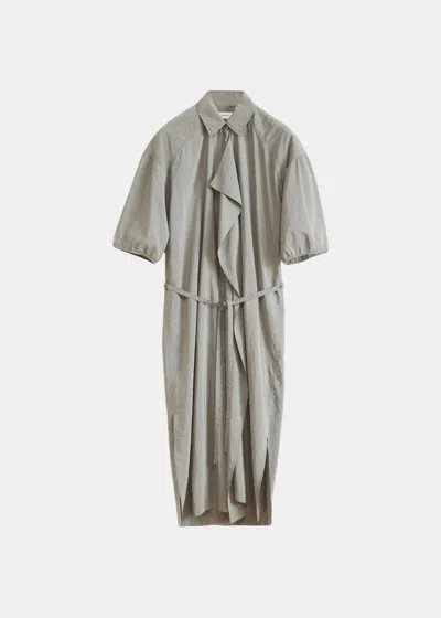 LEMAIRE LEMAIRE GREY MIDI SHIRTDRESS